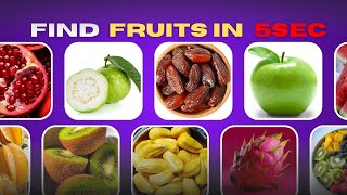 Find The Fruits In 5 Sec Iq Quizzy