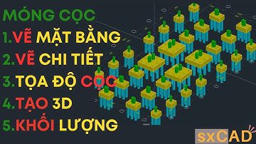 Móng cọc - Vẽ mặt bằng, chi tiết, 3D, xuất tọa độ cọc, khối lượng... và nhiều thứ hay ho :)