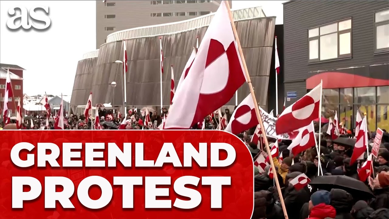 PROTEST in GREENLAND against DONALD TRUMP'S THREAT of annexation
