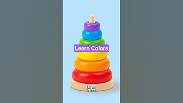 Learn Colors With Stacking Rings, Learning Colors For Toddlers, Kids & Baby, Toddler Video #shorts