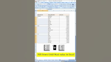 Fill Down Until Next Value in Excel