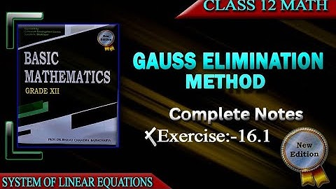 Gaussian Elimination Method: A Step-by-Step Guide