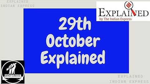 29th October 2020 | Gargi Classes Explained Analysis