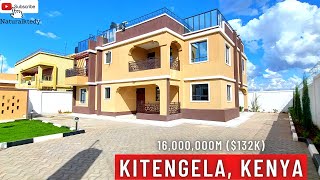 TOURING A MAGNIFICENT FLAT ROOFED HOUSE 16,000,000 ($132k)  5 bedroom+Dsq IN KITENGELA