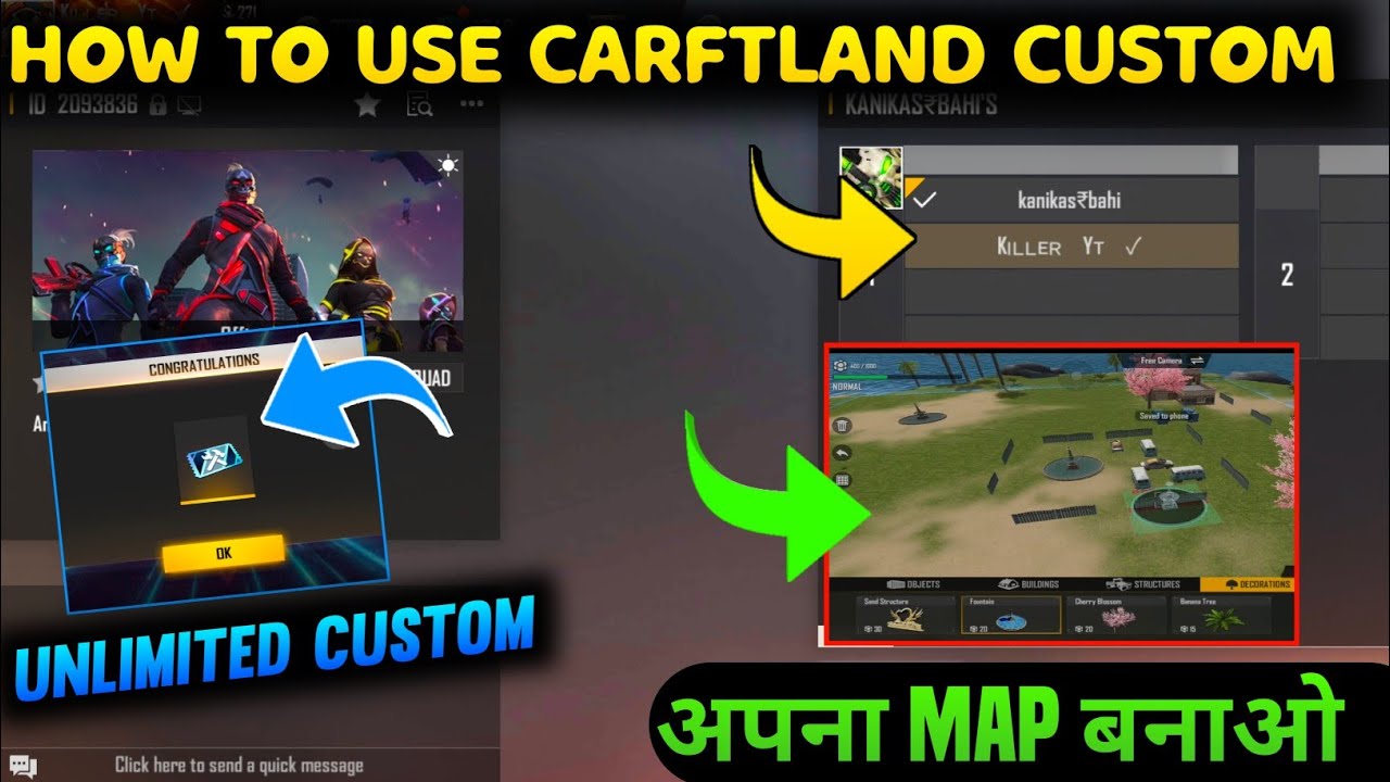 How To Use Craftland Custom Card In Free Fire How To Make Map In how-to-use-craftland-custom-card-in-free-fire-how-to-make-map-in