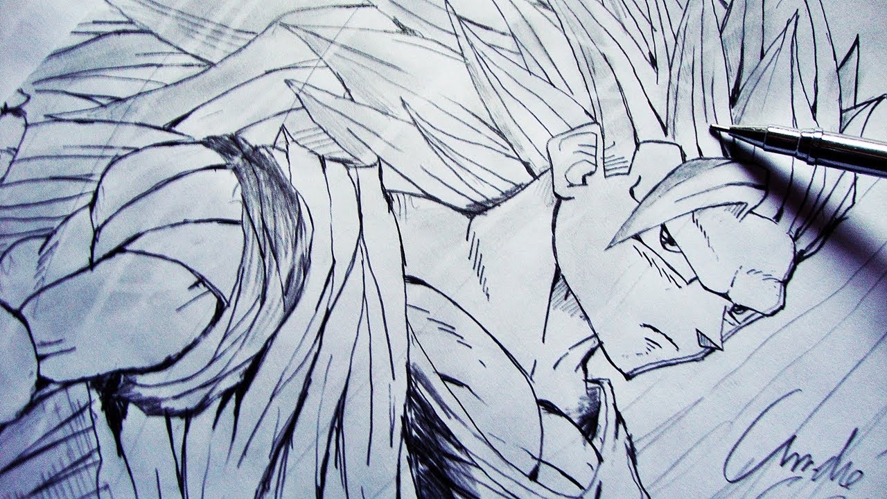 Como Desenhar o Goku [Dragon Ball Super] - (How to Draw Goku) - SLAY  DESENHOS #131 
