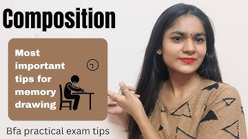 COMPOSITION tips for BFA entrance exam @StartwithArt1 #collegeofart #bfa #memorydrawing #exam