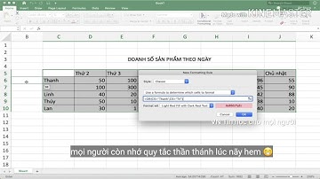 Tô màu có điều kiện nhiều dòng (cột) bằng Conditional Formatting trong Excel