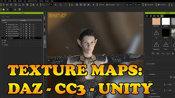 Exporting Texture Maps from DAZ and CC3 to Unity