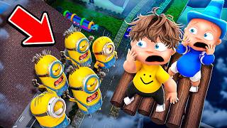 Building A SKYBASE to HIDE FROM EVIL MINIONS!  (Whos Your Daddy)