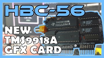HBC-56: New TMS9918A graphics card
