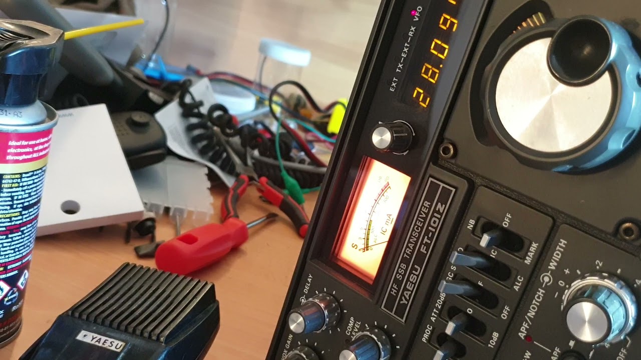 Yaesu FT101ZD HF Transceiver 11m back to 10m conversion. There's