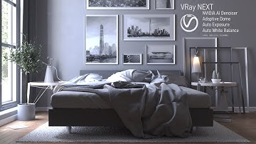 VRay NEXT Adaptive Dome Auto Exposure and White Balance with NVIDIA AI Denoiser