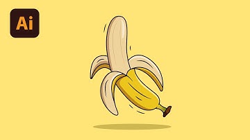 Adobe Illustrator Tutorial | Create a Banana Vector in Adobe Illustrator