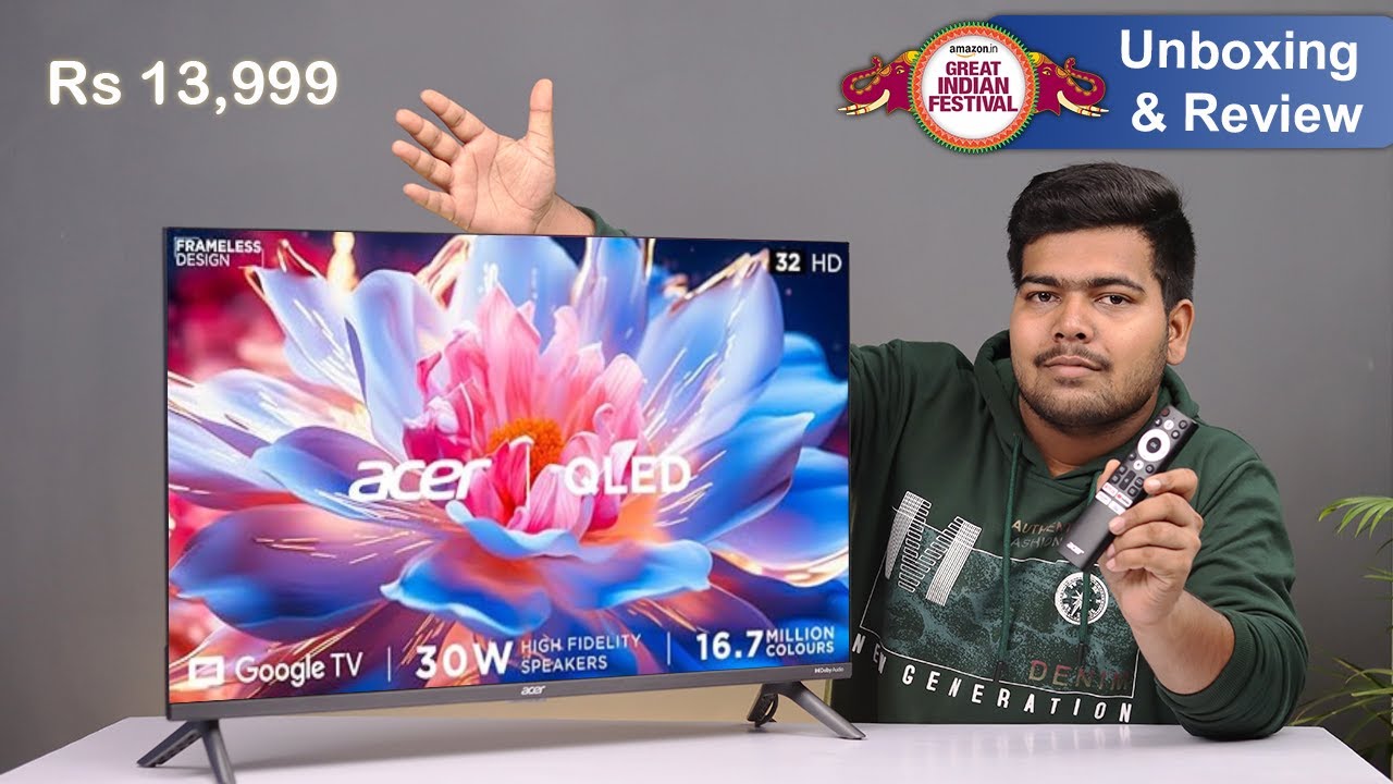 Acer 32inch QLED Tv Unboxing & Review Best tv under 15K in Amazon