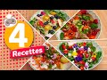 4 RECETTES de salade 🥗 🌺 🌸 🌹