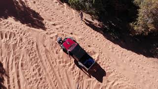 Failed attempt up the Barracks sand mountain using the Pull-Pal land-anchor.