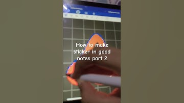 How to make stickers in good notes part 2 #ipad