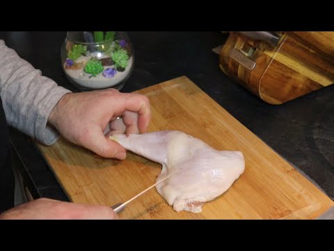 Comment désosser une cuisse de poulet🍗Tu n&rsquo;auras plus besoin de blanc de poulet après cette vidéo😉