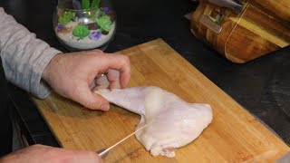 Comment désosser une cuisse de poulet🍗Tu n'auras plus besoin de blanc de poulet après cette vidéo😉