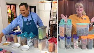 LocknLock Set of 3 Cereal Containers with Flip-Top Lids on QVC screenshot 4