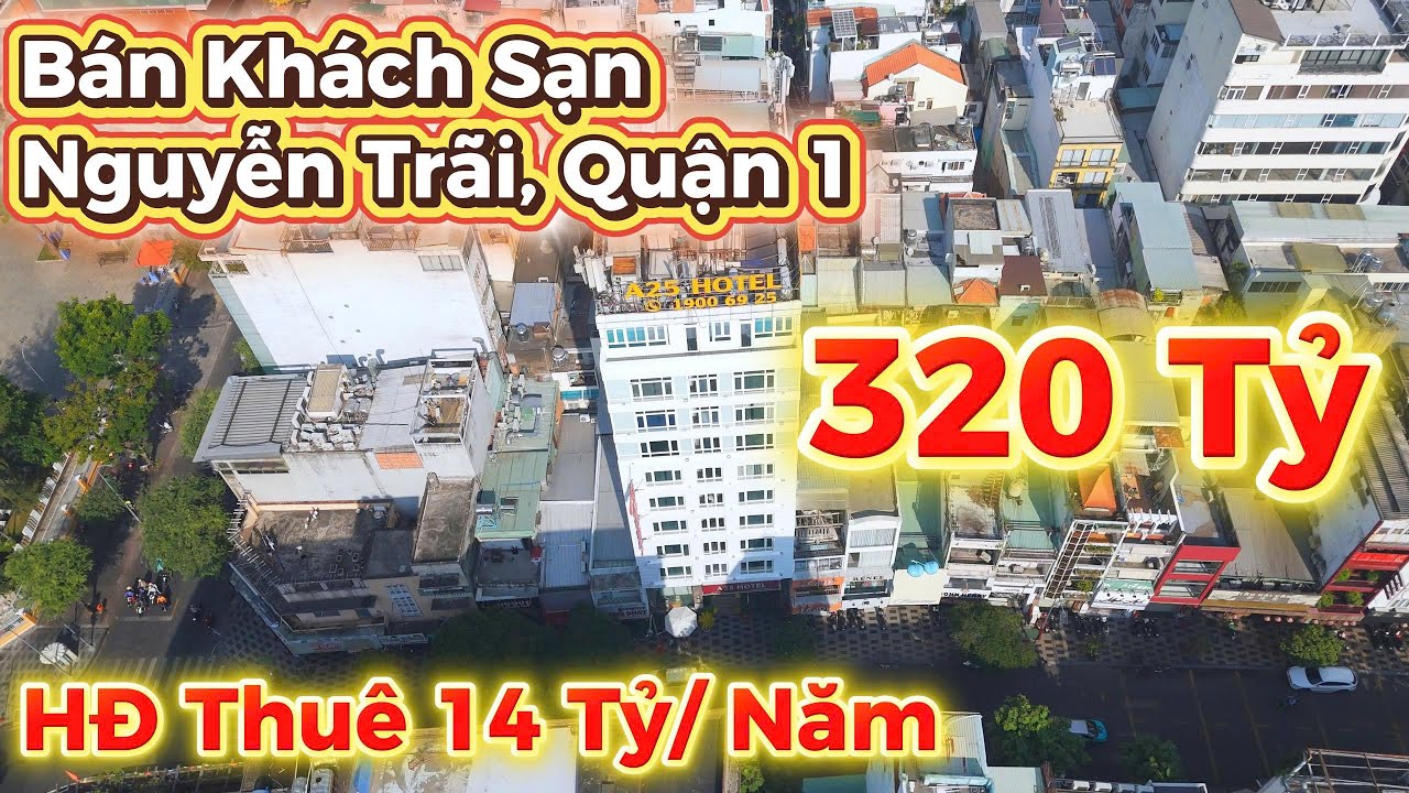 BÁN TÒA KHÁCH SẠN QUẬN 1  RẤT MỚI, RẤT XỊN  HĐ THUÊ CAO