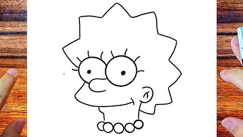 HOW TO DRAW LISA SIMPSON STEP BY STEP