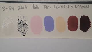 Holo Taco Cookies and Cremes Collection Swatches | No Worries Nail Art by No Worries Nail Art 67 views 1 month ago 7 minutes, 22 seconds