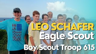 Leo Schafer  Eagle Scout; Boy Scout Troop 615, Ellicott City, MD