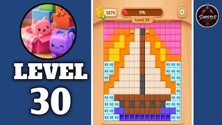 Kitty Pack Cat Color Sort Level 30 Walkthrough Solution 
