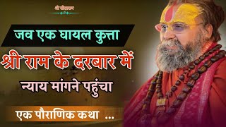 एक घायल कुत्ता श्री राम के दरबार में न्याय मांगने पहुंचा 🙏 Shri Rajendra Das Ji Maharaj l satsang 
