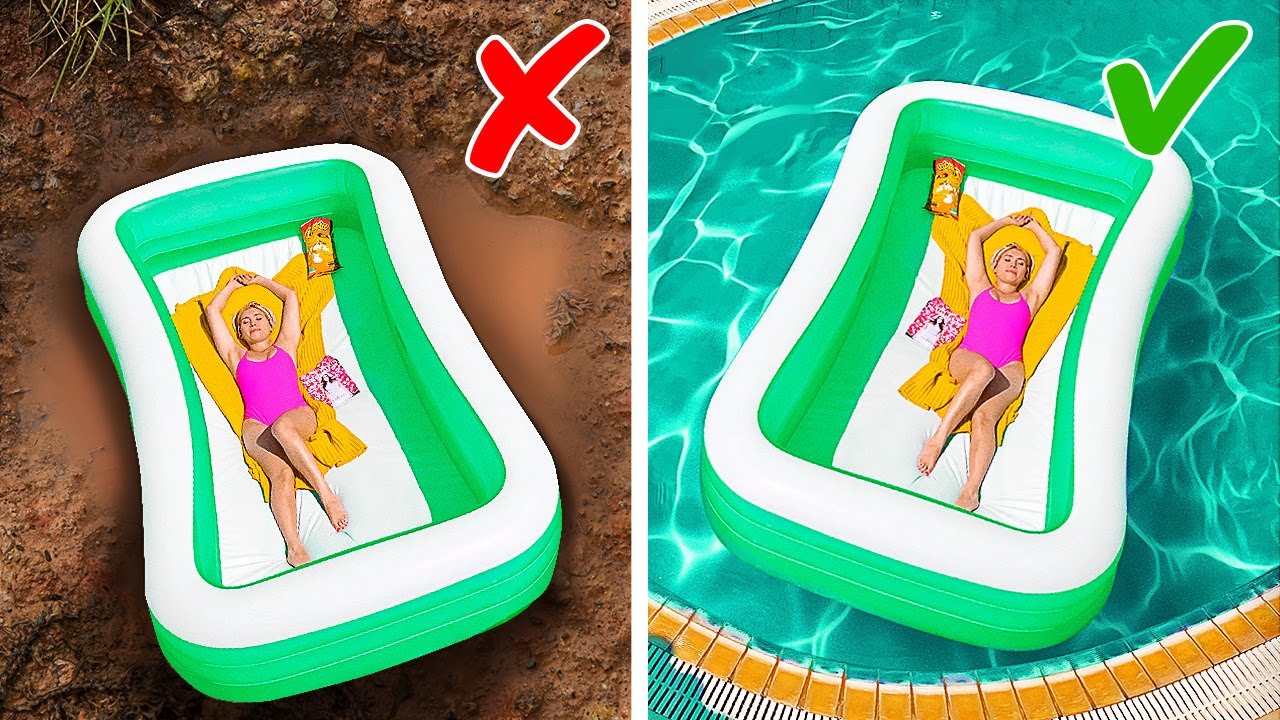 ⛱ Pool Hacks For Hot Days, Genius Summer Hacks