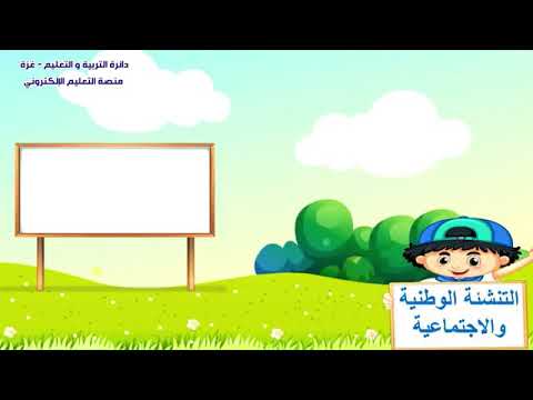 شرح لدرس بيئة وطني جميلة الصف الثالث