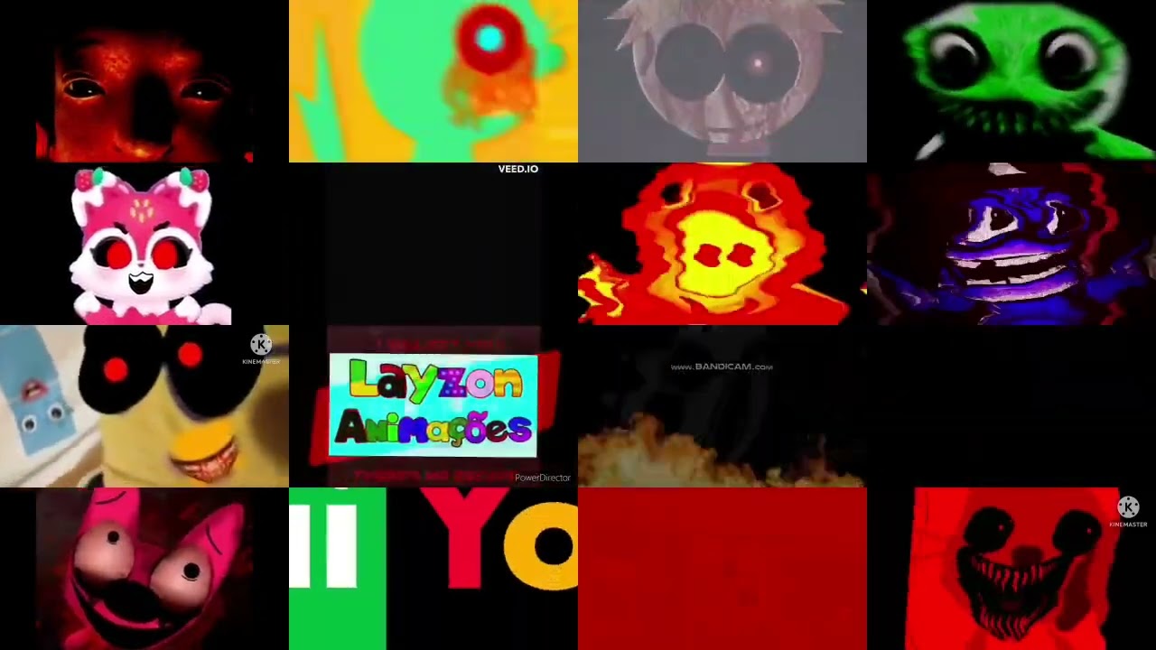 16 Creepypasta Videos Upcoming Jumpscares Played At Once 3 (REBOOT)