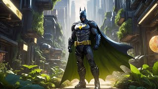 Batman in a Solarpunk Universe: See How AI Creates a Green and Futuristic Dark Knight! 🌿🦇
