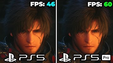 Final Fantasy XVI (16) | PS5 vs PS5 Pro | FPS Comparison