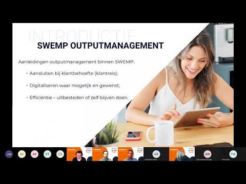 Webinar outputmanagement SWEMP: Papier, sms, e-mail, portaal? Wat wil de klant, wat willen wij?