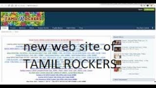 new website of tamil rockers found