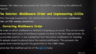 Resolving the csrf token is not working Issue in Node.js POST Routes