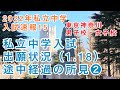 2022年私立中学入試速報15！2022年東京・神奈川私立中学男子校、女子校の出願状況途中経過❷所見！中堅校の急増がポイント！私立中学受験編！