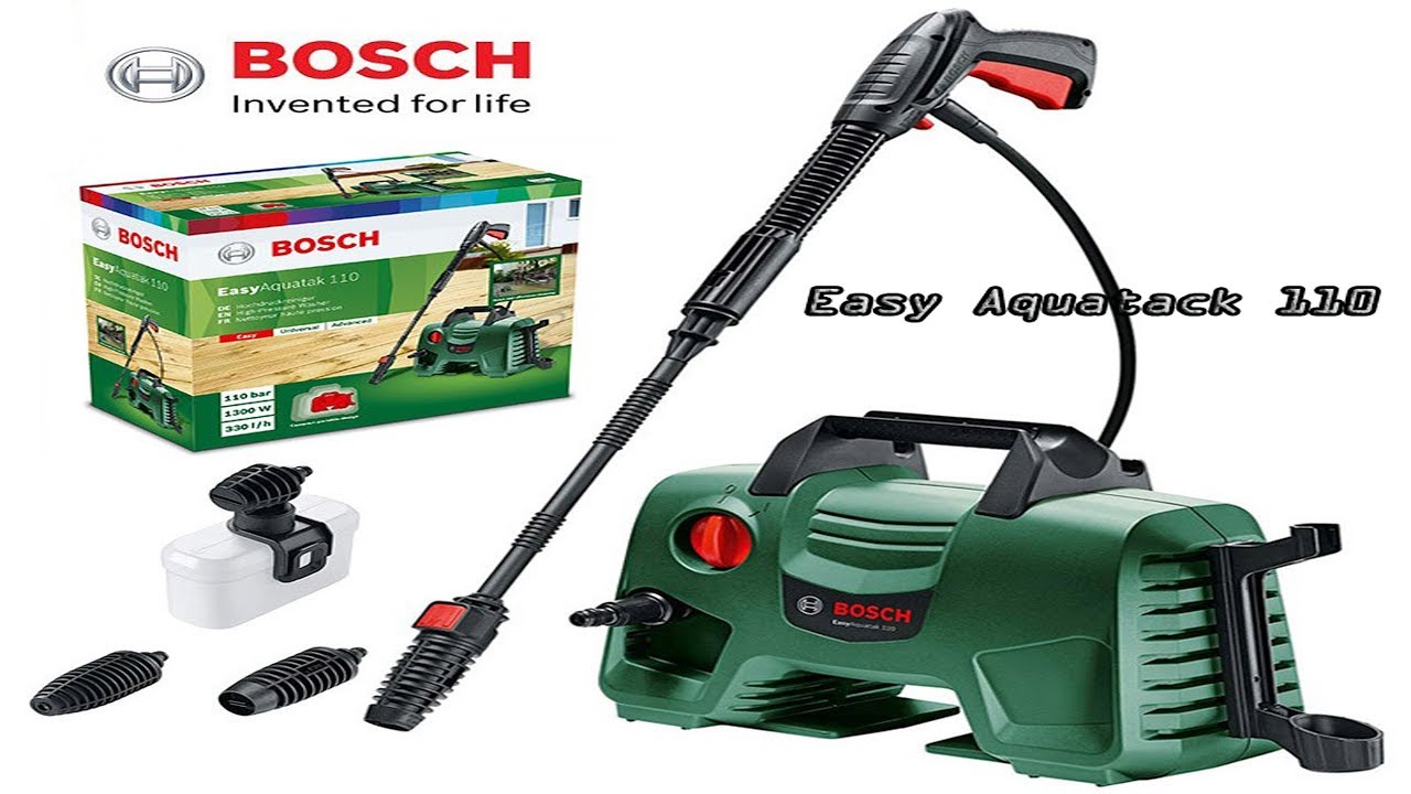 Unboxing And Demo Bosch Easy Aquatak 110 High Pressure Washer