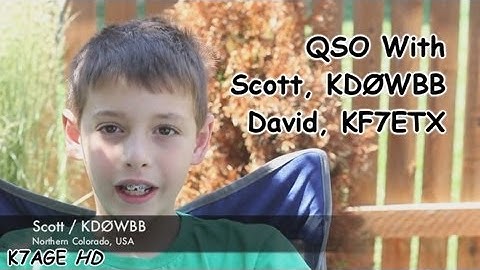 Echolink QSO with Scott KD0WBB and David KF7ETX