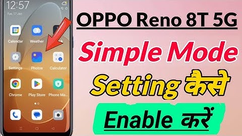Oppo Reno 8T 5g me Simple mode setting kaise kare | Oppo Reno 8t 5g Simple mode setting | techequity