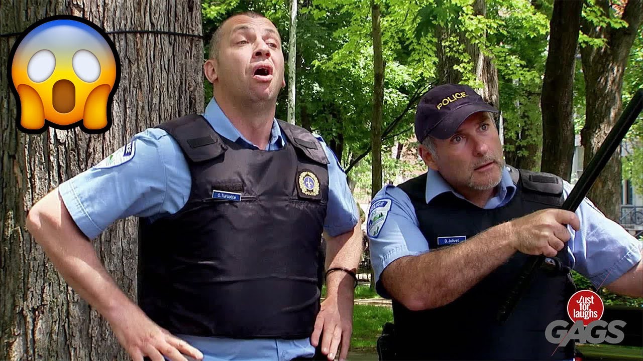 The Police Officers Catch WHAT ?! Just For Laughs Gags YouTube