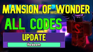 All Mansion Of Wonder Codes  Roblox Mansion Of Wonder Codes june 2023
