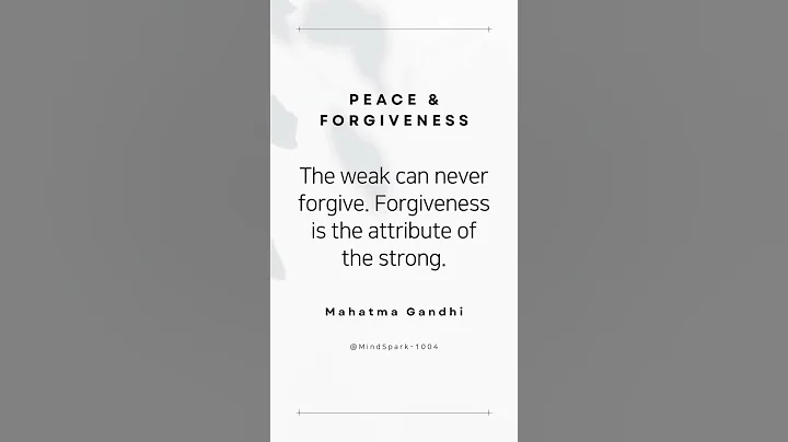 [Peace & Forgiveness] Life Quotes/ Famous Quotes by Mahatma Gandhi  #motivation  #quotes