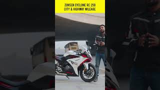 Zonsen Cyclone RC 250 City & Highway Mileage!#ZonsenCycloneRC250 #SportsBike #BikeBD
