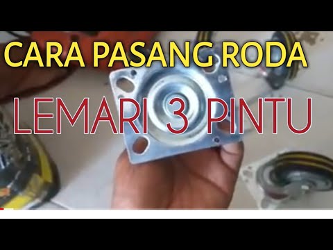  Cara  Pasang  Roda Lemari  Pakaian 3 pintu Hakim Jaya 