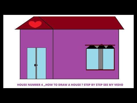 MS Paint: How to Draw a Beautiful House Step by StepEasy House Drawing in MS Paint |Simple Tutorial