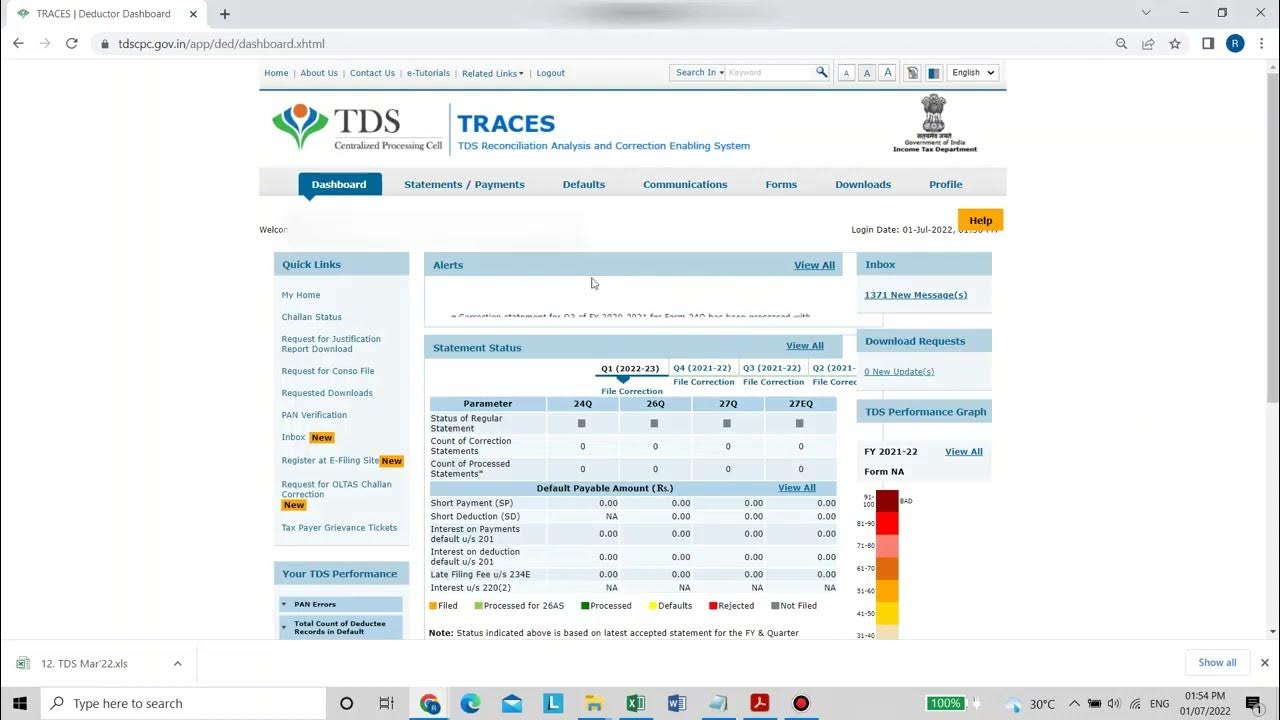 Request for Online TDS Challan Correction ITNS - 281 - YouTube